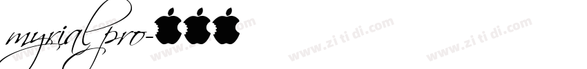 myrial pro字体转换